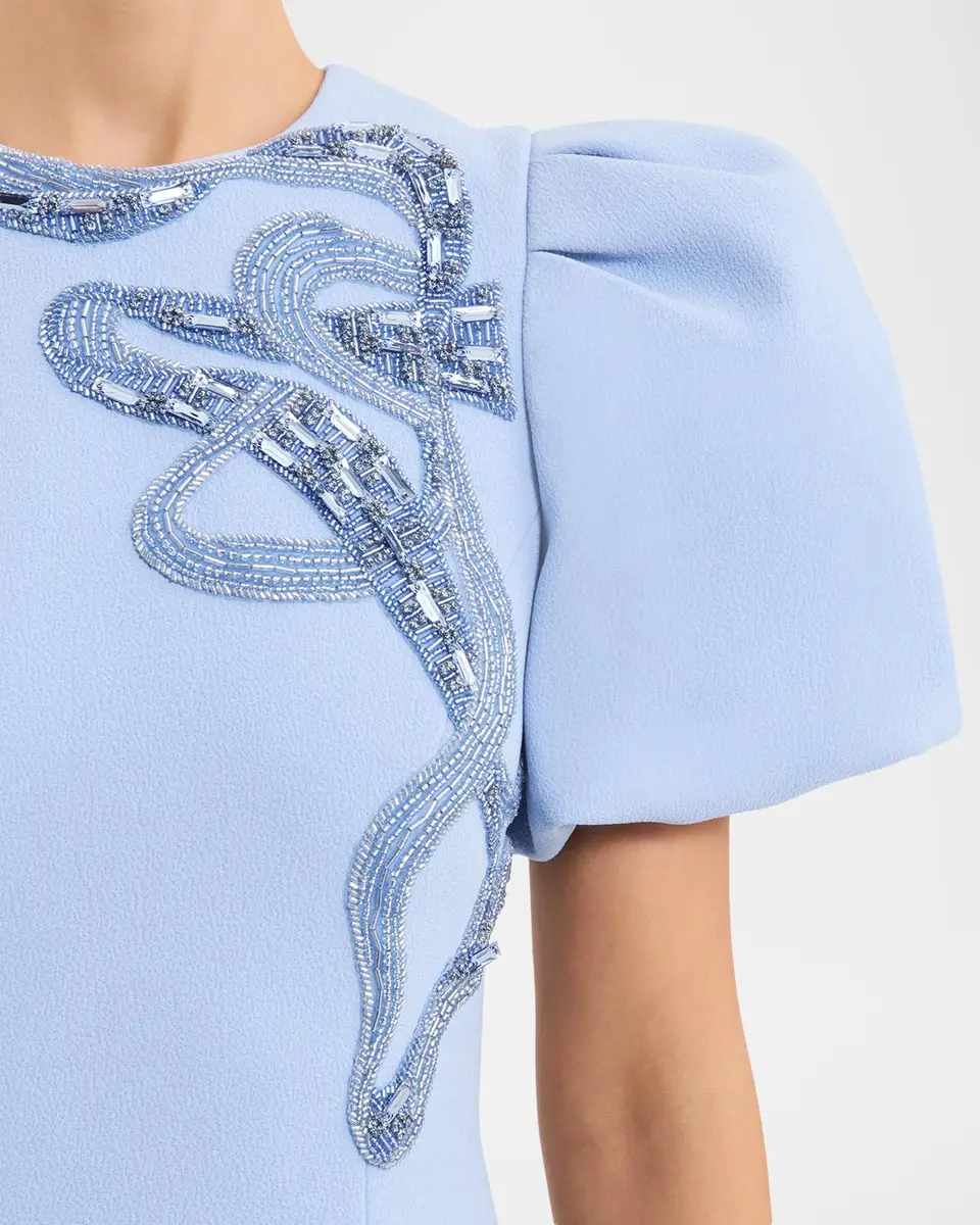 Rebecca Vallance Aylin Embroidered Puff-Sleeve Midi Dress | Thumbnail 5 Rebecca Vallance Aylin Embroidered Puff-Sleeve Midi Dress | Thumbnail 5