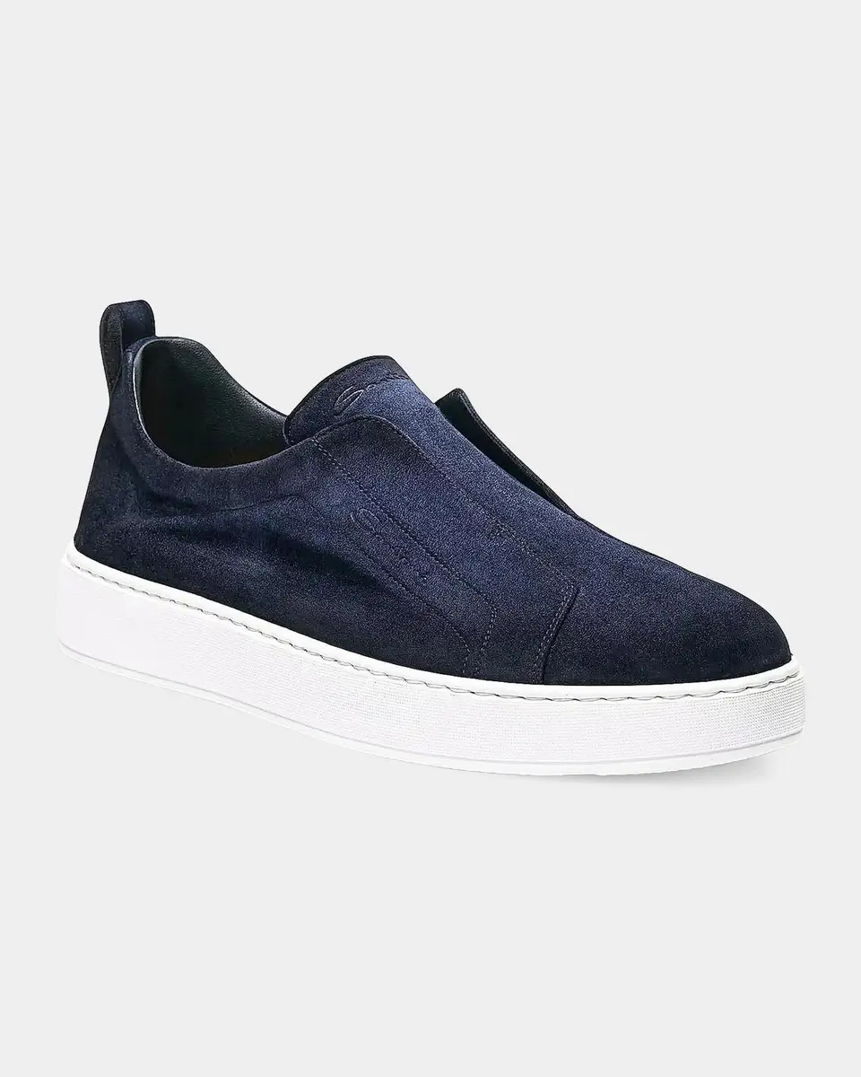 Santoni Victory Suede Low-Top Sneakers | Thumbnail 6 Santoni Victory Suede Low-Top Sneakers | Thumbnail 6