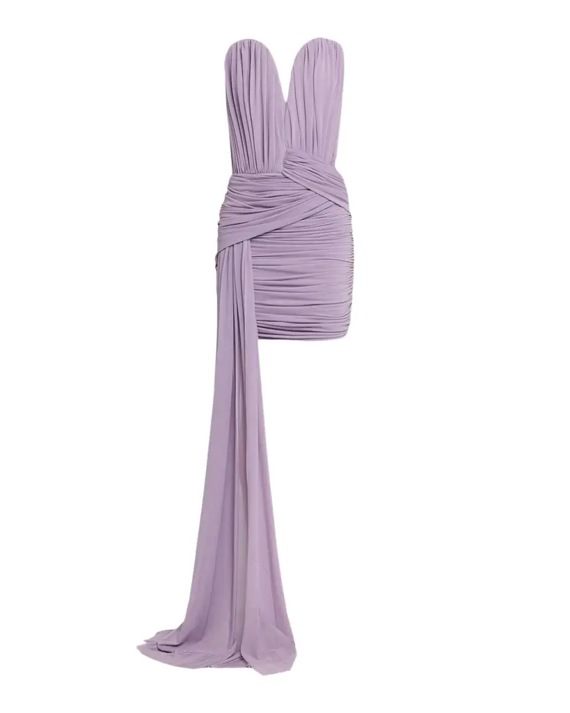 Et Ochs Vivienne Strapless Draped Mini Dress