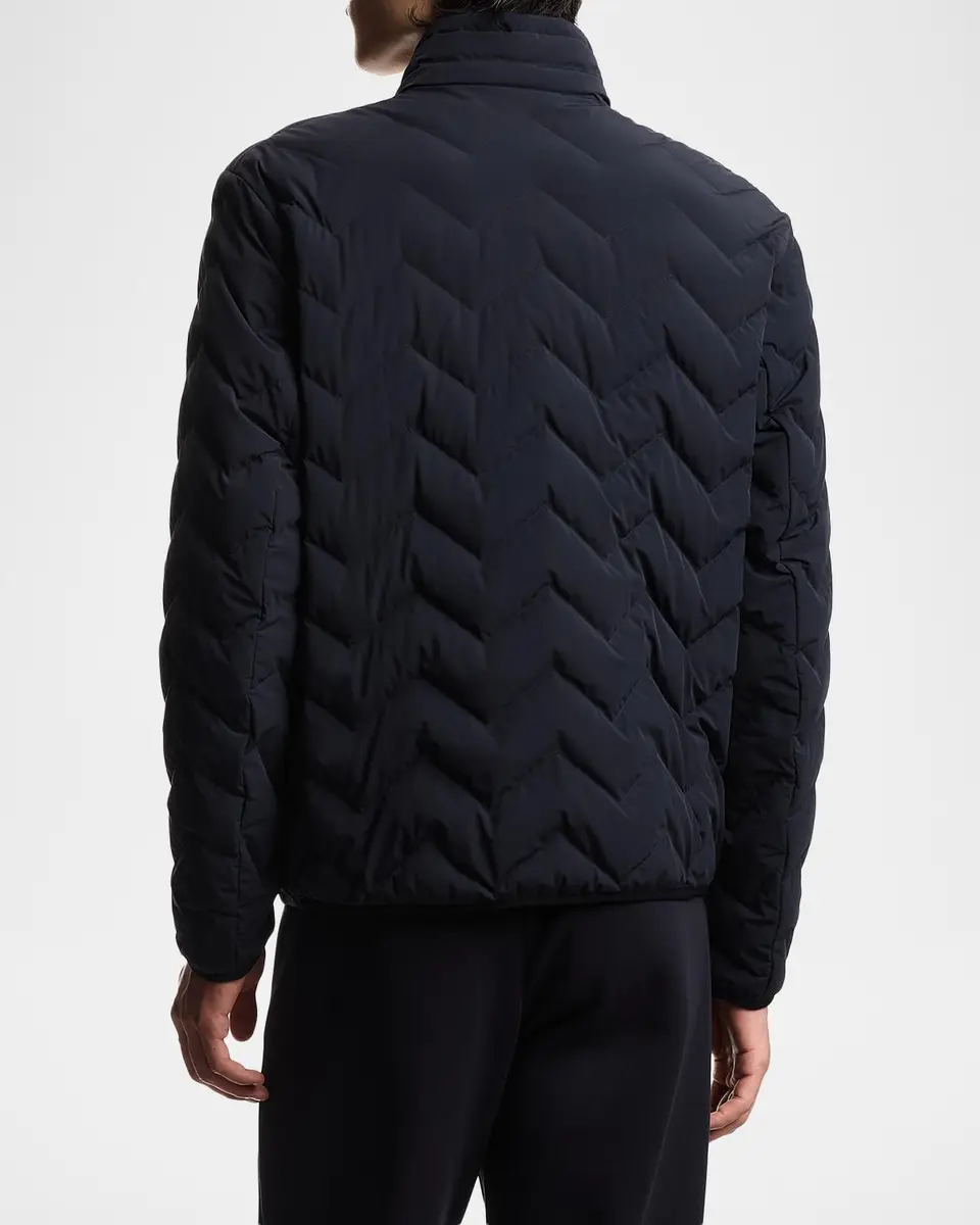 Emporio Armani Chevron-Quilted Nylon Down Jacket | Thumbnail 3 Emporio Armani Chevron-Quilted Nylon Down Jacket | Thumbnail 3