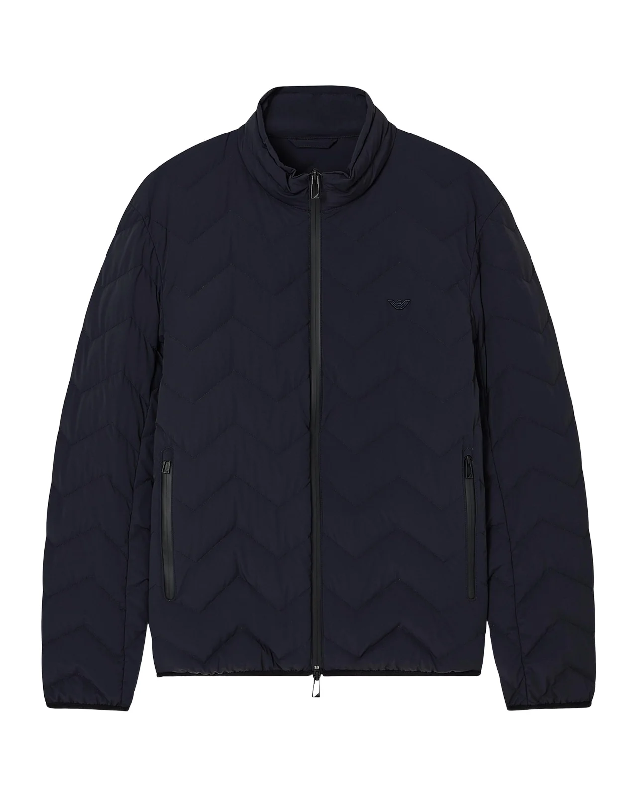 Emporio Armani Chevron-Quilted Nylon Down Jacket