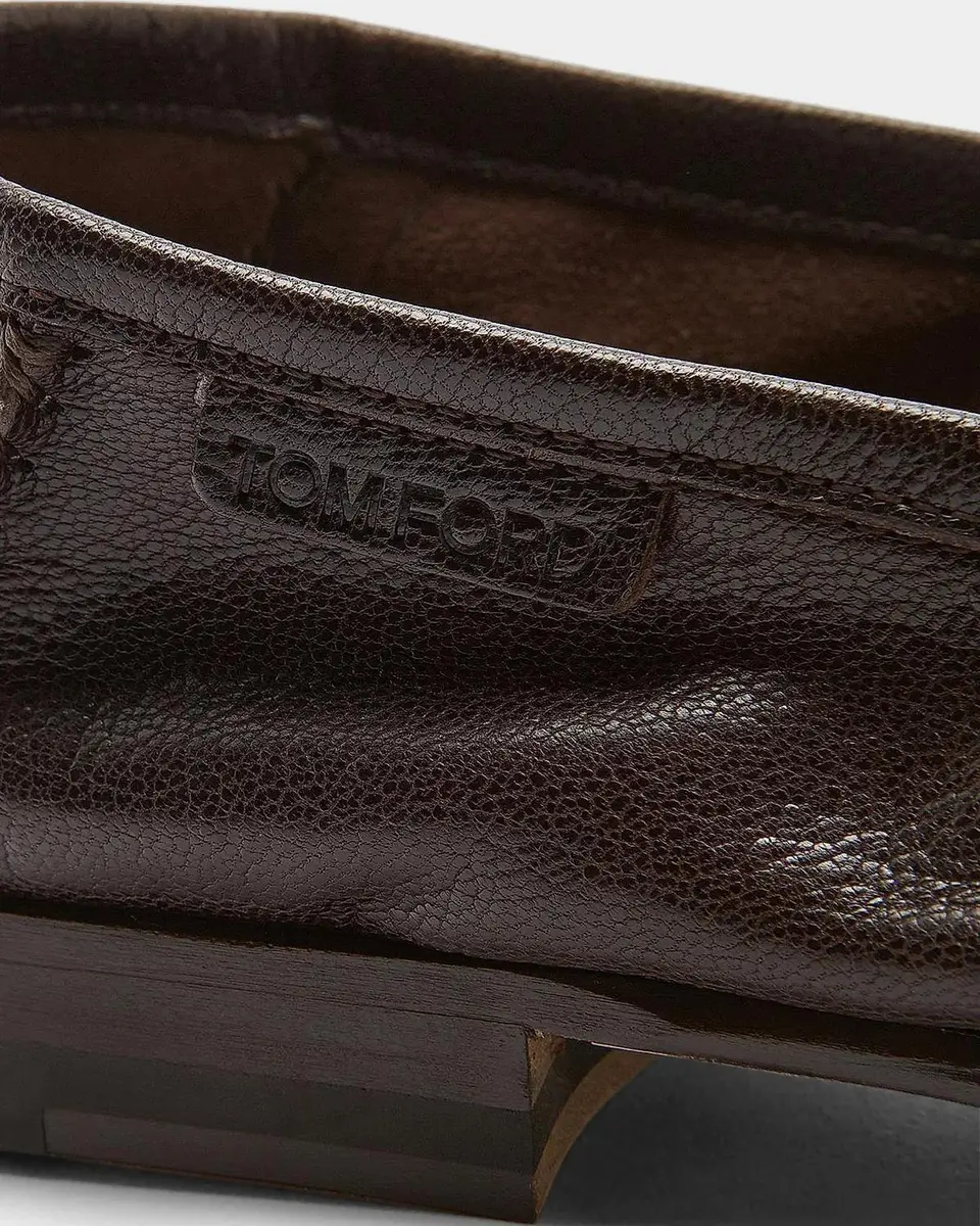 Tom Ford Moc Toe Leather Loafers | Thumbnail 5
