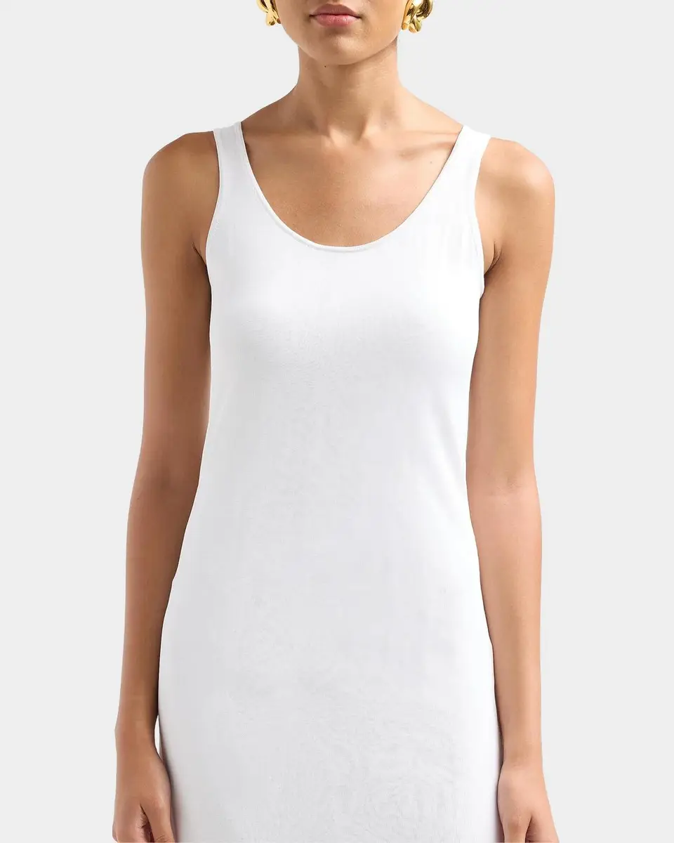 TOTEME Fluted Hem Sleeveless Midi Dress | Thumbnail 4 TOTEME Fluted Hem Sleeveless Midi Dress | Thumbnail 4