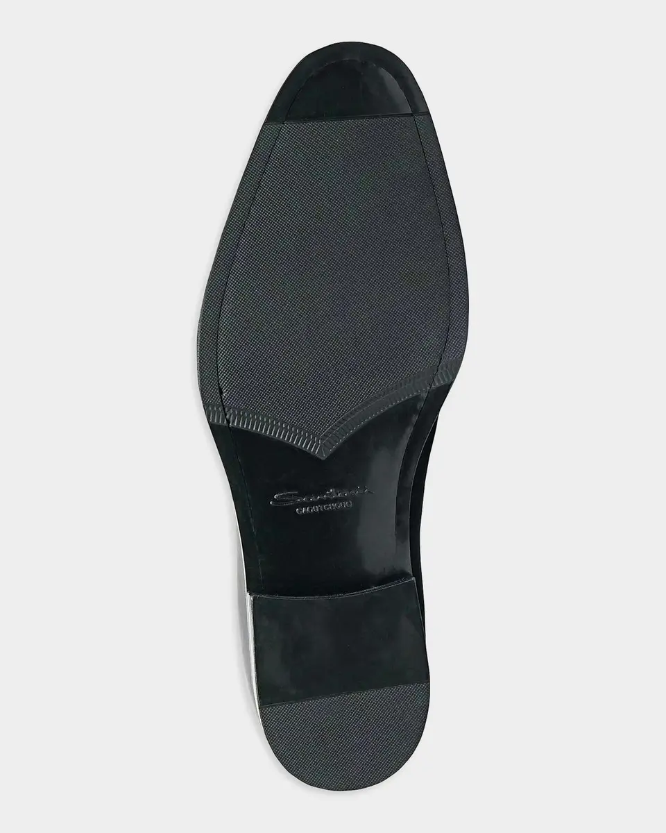 Santoni Men's Gregor Leather Penny Loafers | Thumbnail 4 Santoni Men's Gregor Leather Penny Loafers | Thumbnail 4