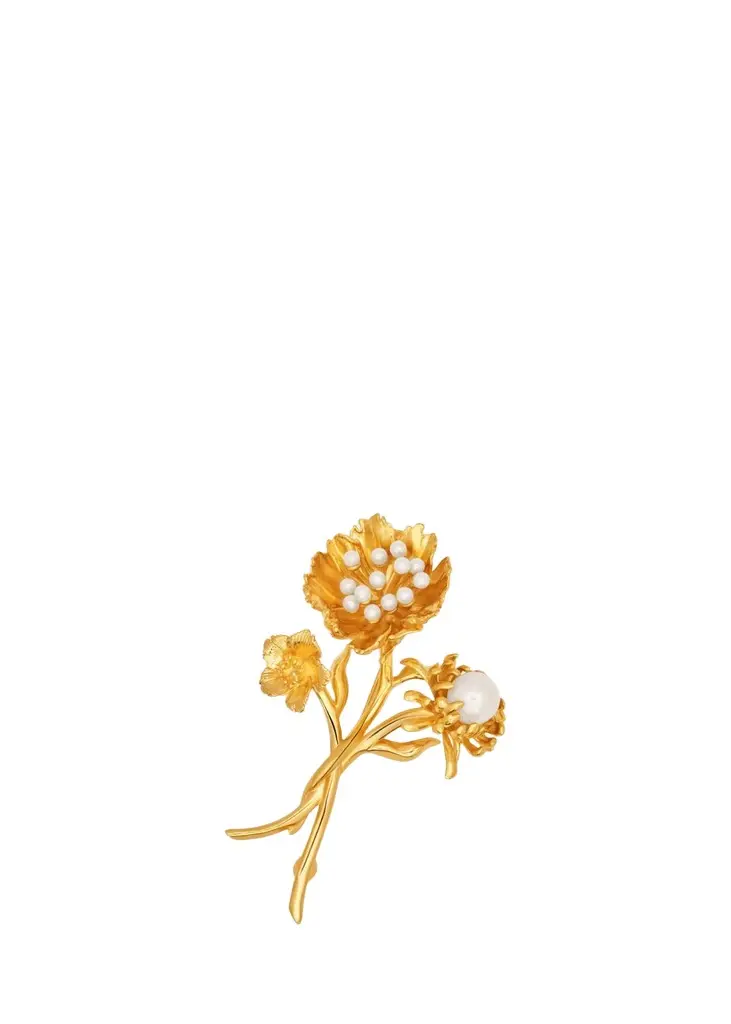 Oscar de la Renta Golden Bouquet Brooch | Image 1 Oscar de la Renta Golden Bouquet Brooch | Image 1