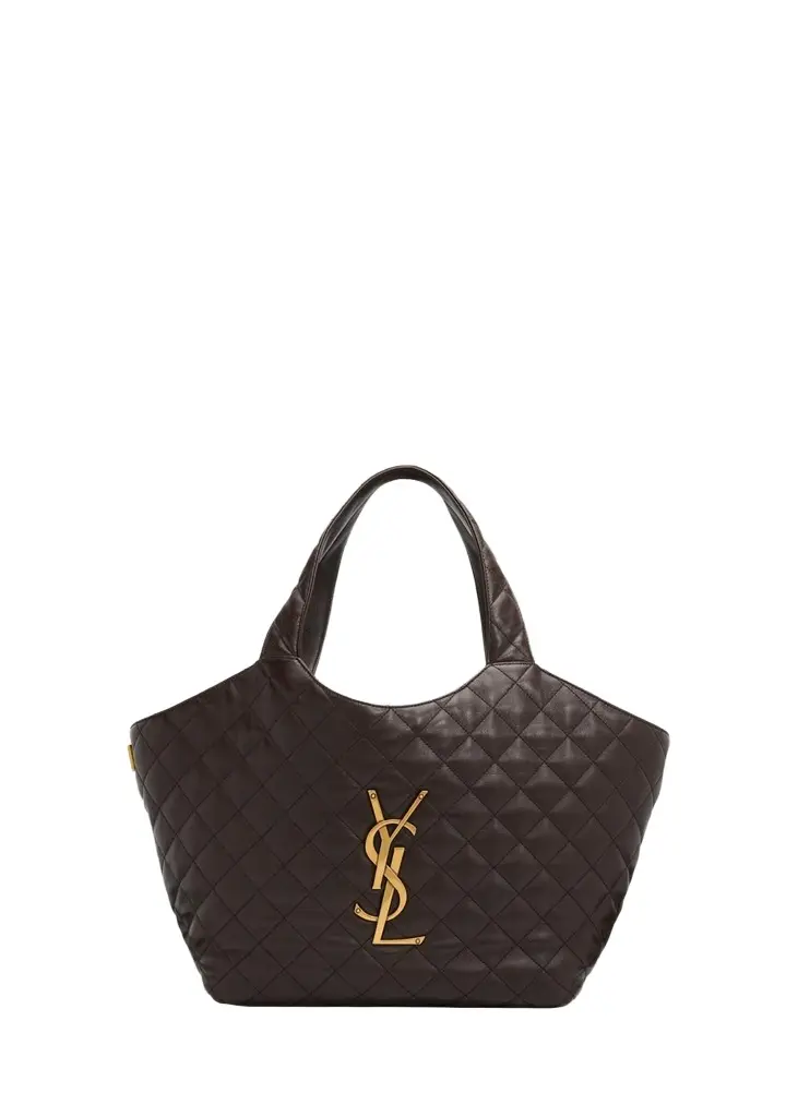 Saint Laurent Medium Quilted Leather Top-Handle Bag | Image 1 Saint Laurent Medium Quilted Leather Top-Handle Bag | Image 1