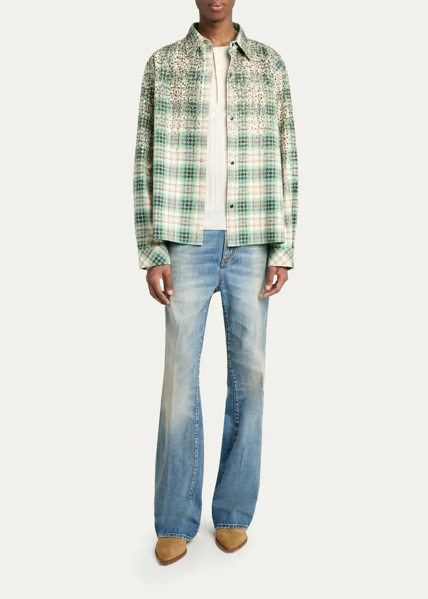 AMIRI Men's MA Fit Faded Denim Jeans | Thumbnail 2 AMIRI Men's MA Fit Faded Denim Jeans | Thumbnail 2