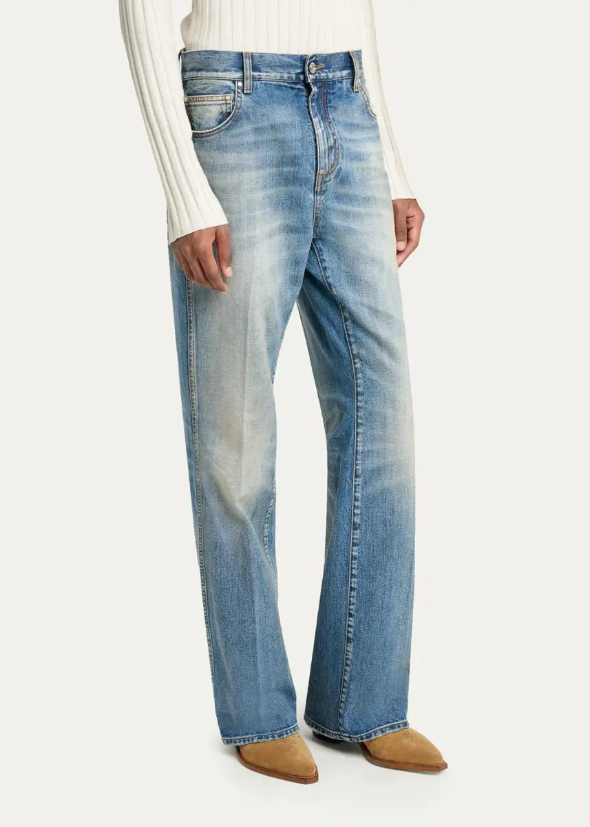 AMIRI Men's MA Fit Faded Denim Jeans | Thumbnail 4 AMIRI Men's MA Fit Faded Denim Jeans | Thumbnail 4