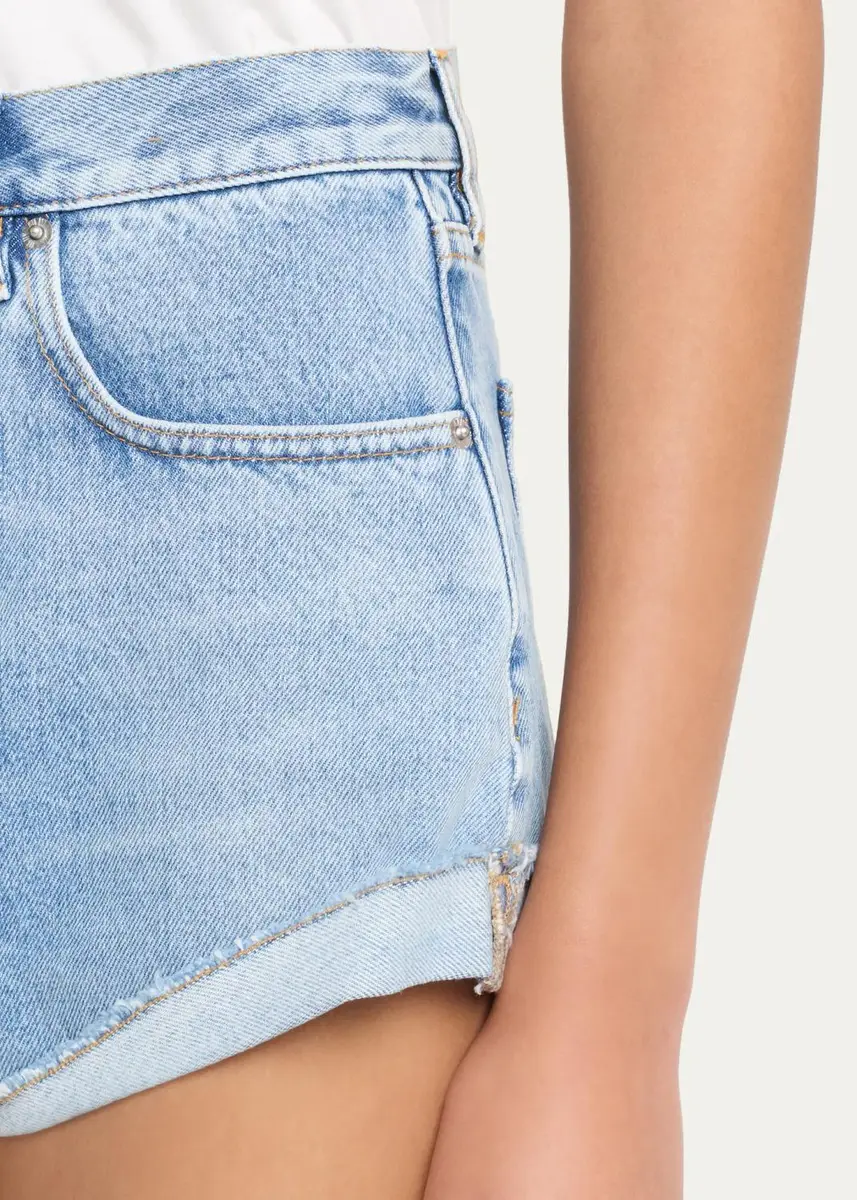 ALL THREE Ben Cuffed Denim Shorts | Thumbnail 5 ALL THREE Ben Cuffed Denim Shorts | Thumbnail 5
