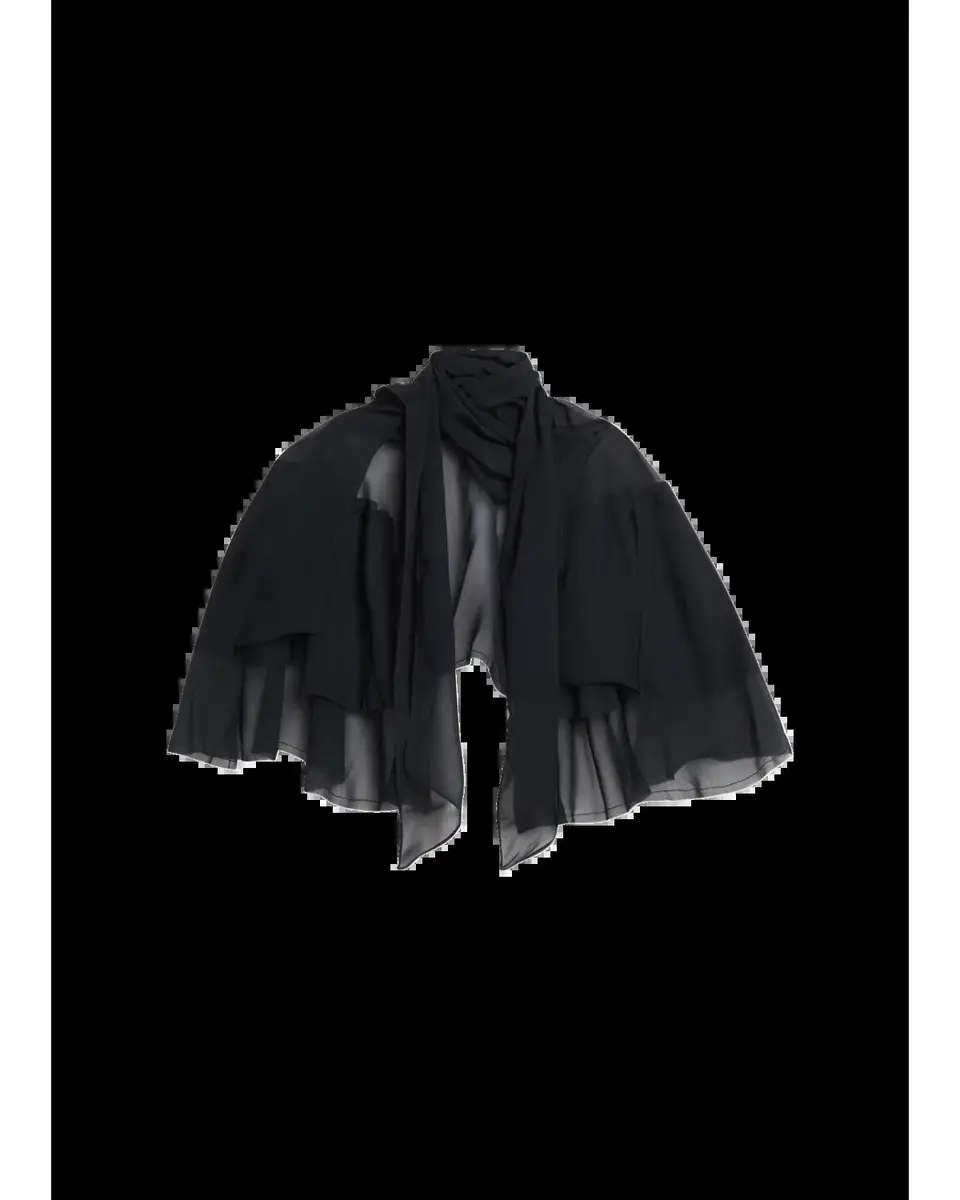 ALL THREE Chloe Chiffon Cape | Thumbnail 5 ALL THREE Chloe Chiffon Cape | Thumbnail 5