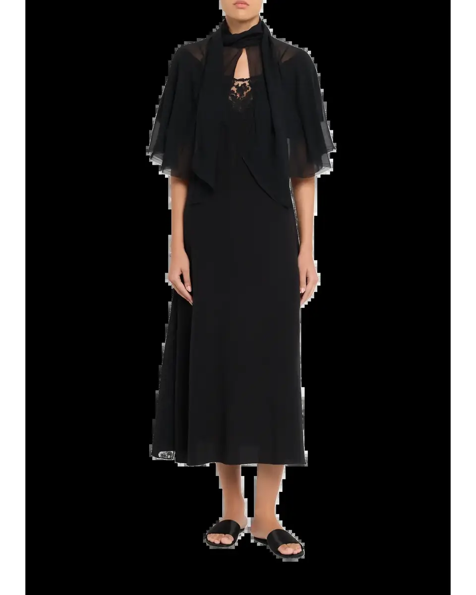 ALL THREE Chloe Chiffon Cape | Thumbnail 6 ALL THREE Chloe Chiffon Cape | Thumbnail 6