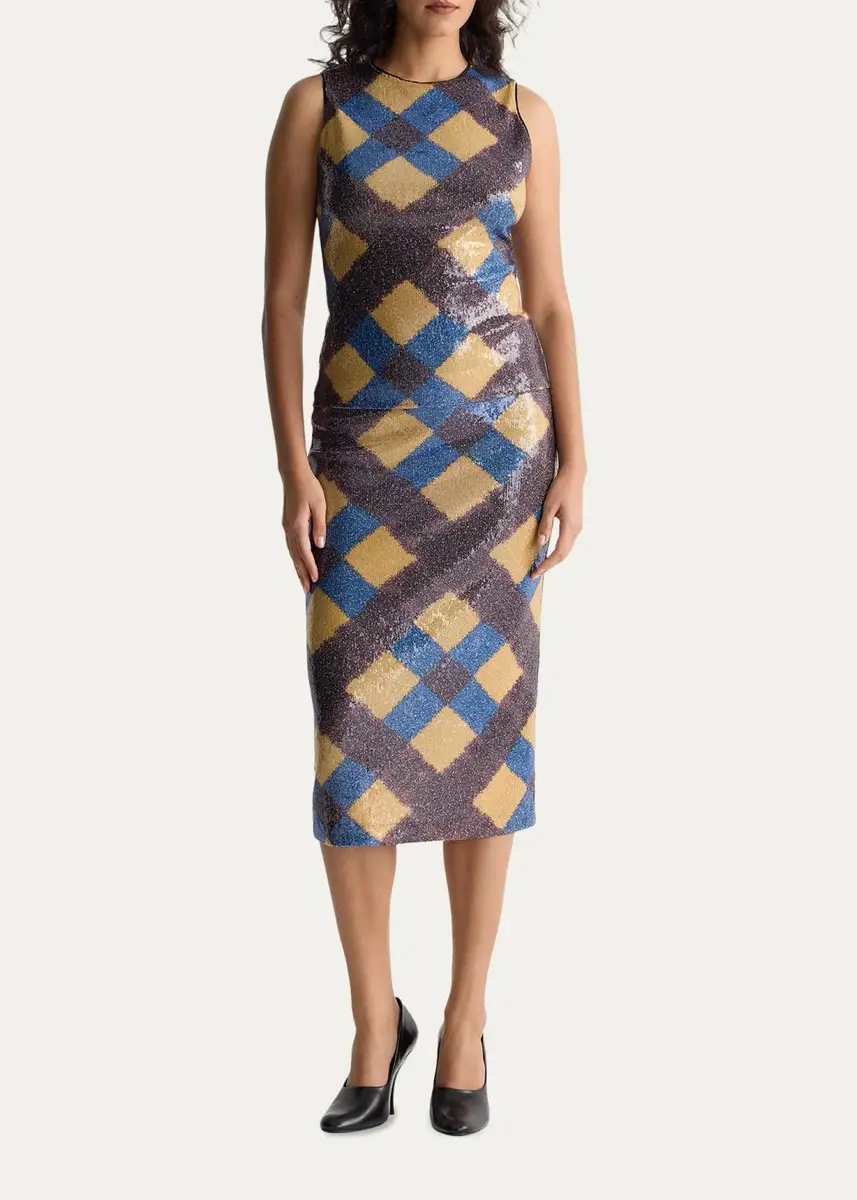 Diane von Furstenberg Tanselle Sequin Mesh Top | Thumbnail 2 Diane von Furstenberg Tanselle Sequin Mesh Top | Thumbnail 2