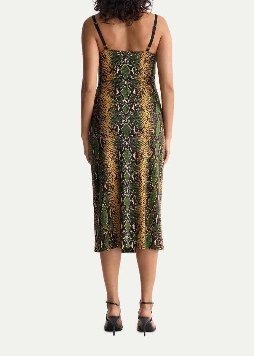 Diane von Furstenberg Claudia Snakeskin-Print Midi Slip Dress | Thumbnail 2 Diane von Furstenberg Claudia Snakeskin-Print Midi Slip Dress | Thumbnail 2