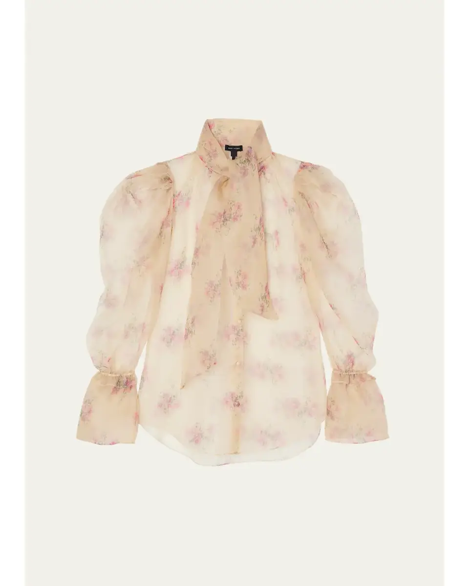 Marc Jacobs Floral Silk Blouse | Image 1 Marc Jacobs Floral Silk Blouse | Image 1
