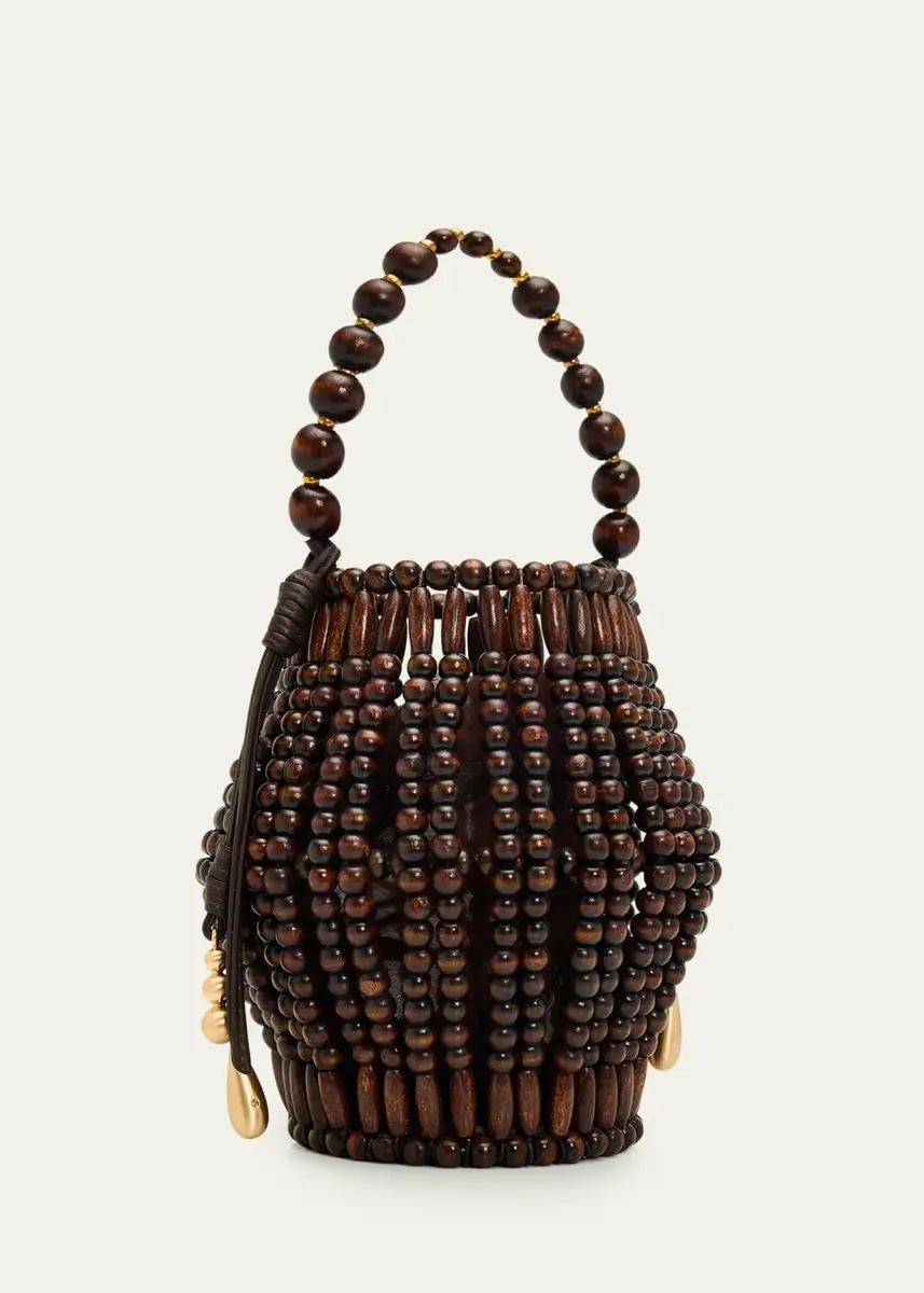 Cult Gaia Mercier Beaded Leather Top-Handle Bag | Thumbnail 3 Cult Gaia Mercier Beaded Leather Top-Handle Bag | Thumbnail 3