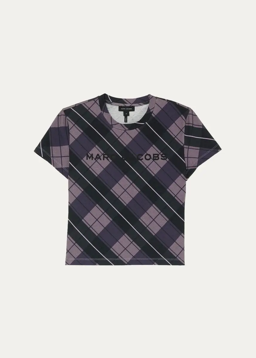Marc Jacobs Logo Checked Cotton T-Shirt | Thumbnail 2 Marc Jacobs Logo Checked Cotton T-Shirt | Thumbnail 2