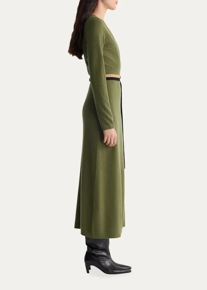 Diane von Furstenberg Bellina Wrap-Front Midi Sweater Dress | Thumbnail 4
