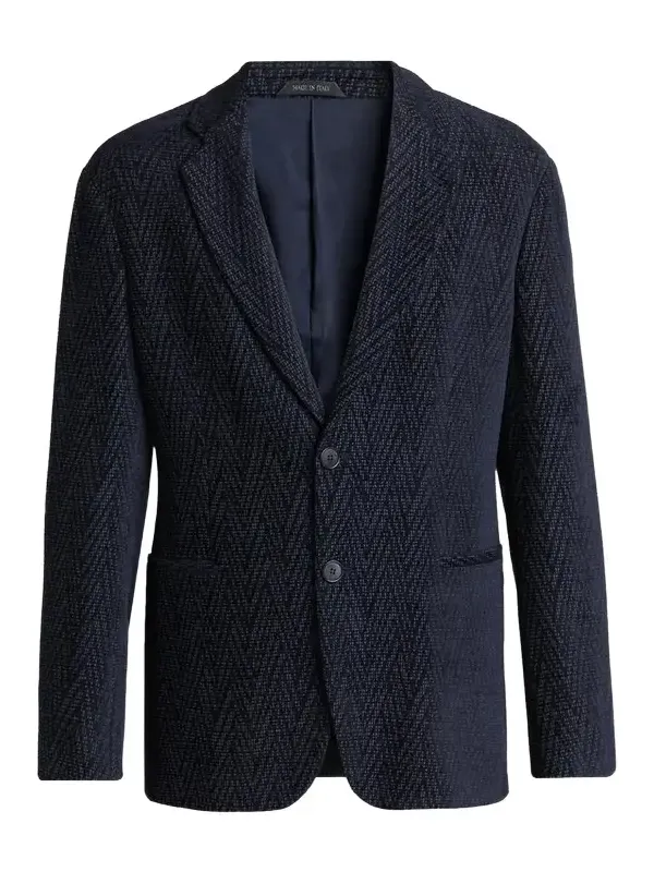 Giorgio Armani Men's Chevron Jacquard Single-Breasted Sport Coat