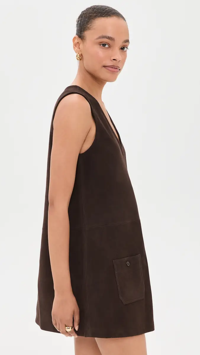 Frame Suede Safari Tent Dress | Thumbnail 4 Frame Suede Safari Tent Dress | Thumbnail 4