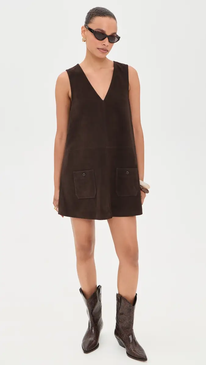 Frame Suede Safari Tent Dress | Thumbnail 5 Frame Suede Safari Tent Dress | Thumbnail 5