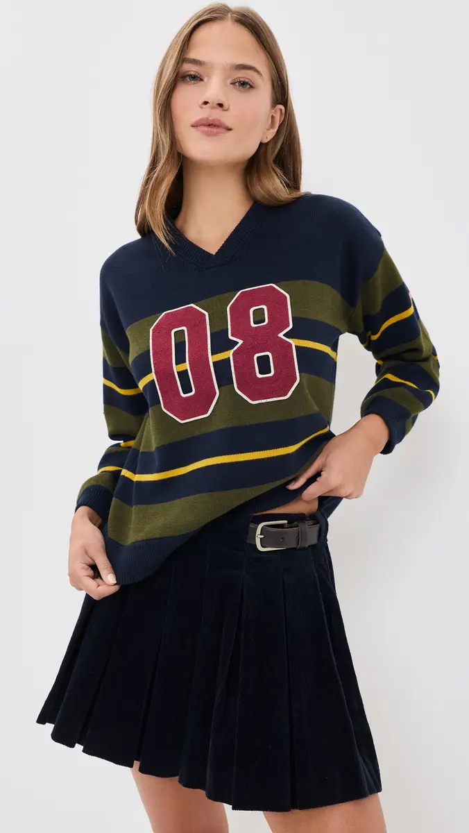 Sea Mina Novelty V Neck Sweater | Thumbnail 2 Sea Mina Novelty V Neck Sweater | Thumbnail 2