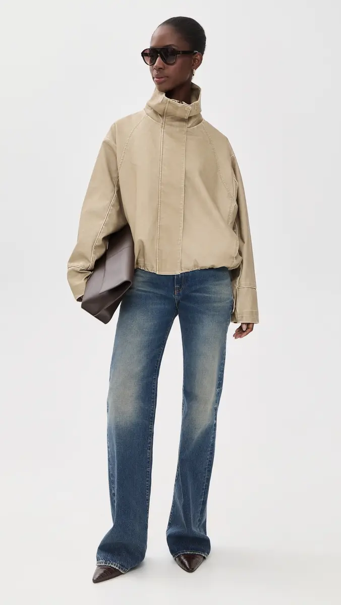 LIONESS Faux Leather Shoreline Funnel Jacket | Thumbnail 5 LIONESS Faux Leather Shoreline Funnel Jacket | Thumbnail 5