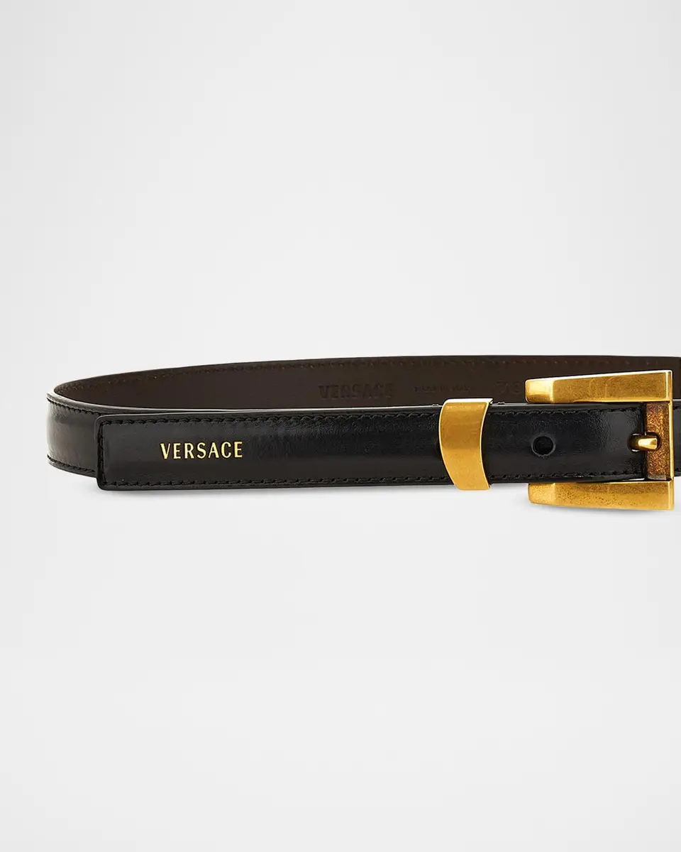 Versace Calf Leather Belt | Thumbnail 2 Versace Calf Leather Belt | Thumbnail 2