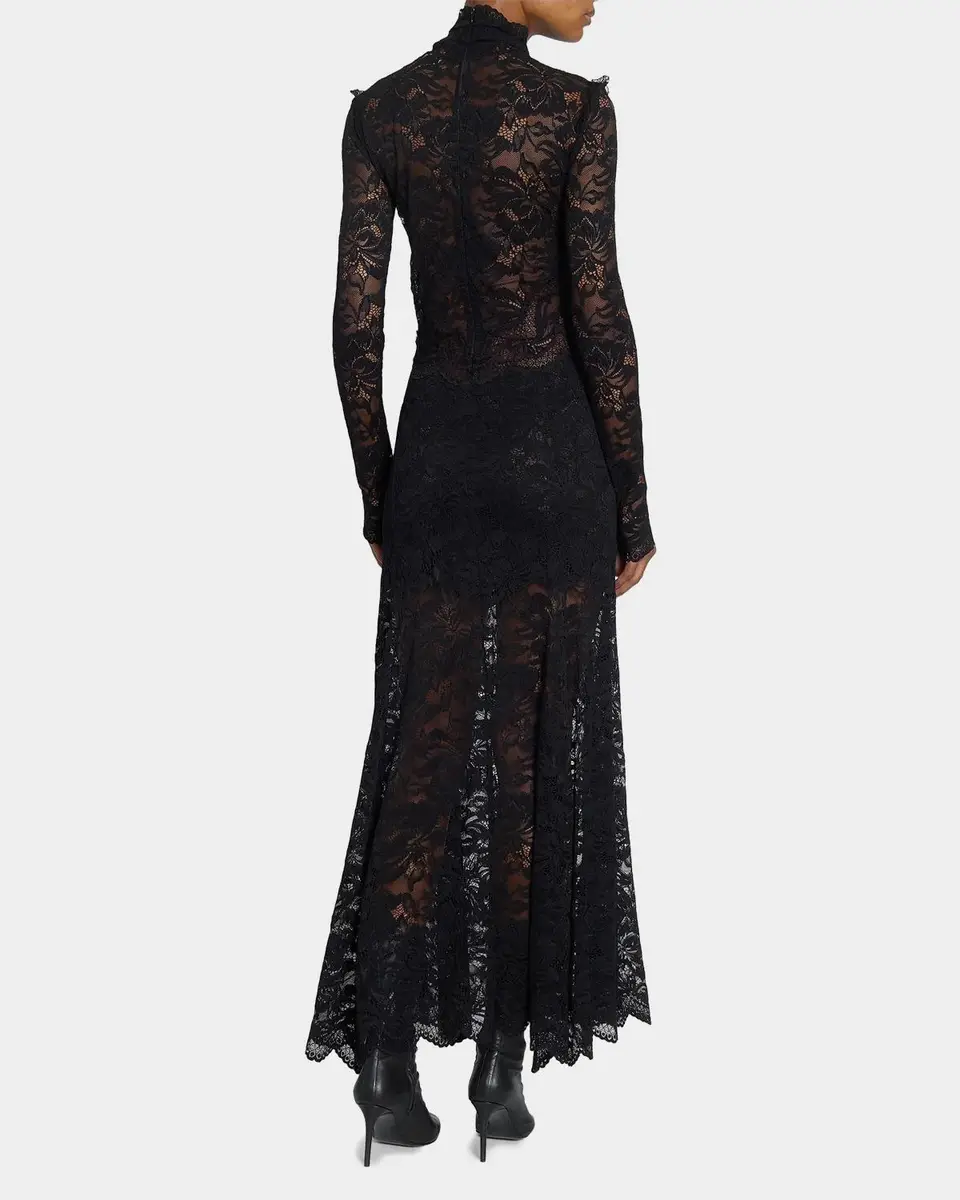 Rabanne Layered Lace Maxi Dress | Thumbnail 3 Rabanne Layered Lace Maxi Dress | Thumbnail 3