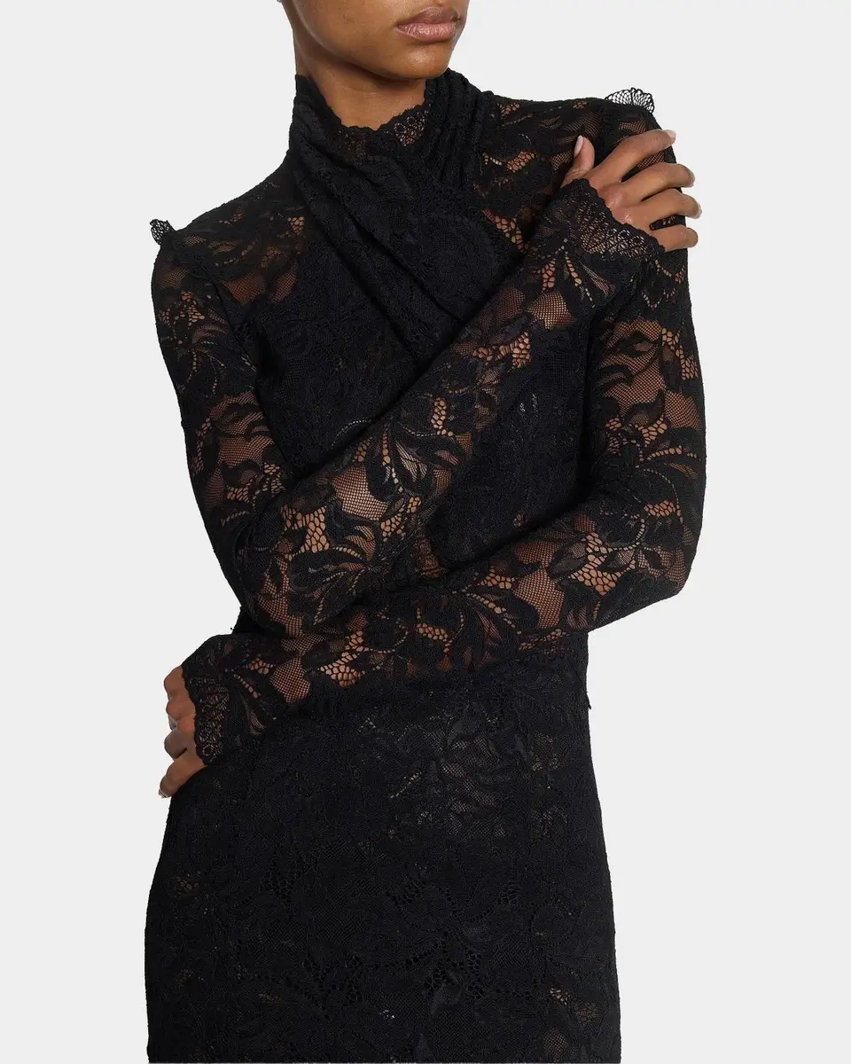 Rabanne Layered Lace Maxi Dress | Thumbnail 5 Rabanne Layered Lace Maxi Dress | Thumbnail 5