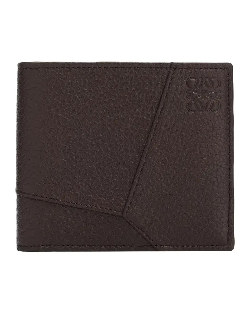 Men's Puzzle Leather Bi-Fold Wallet Men's Puzzle Leather Bi-Fold Wallet