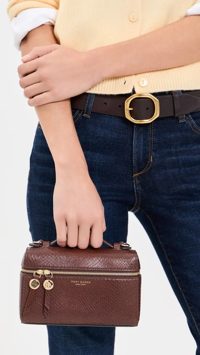 Tory Burch Embossed Snake Slim Top Handle Bag | Thumbnail 3 Tory Burch Embossed Snake Slim Top Handle Bag | Thumbnail 3