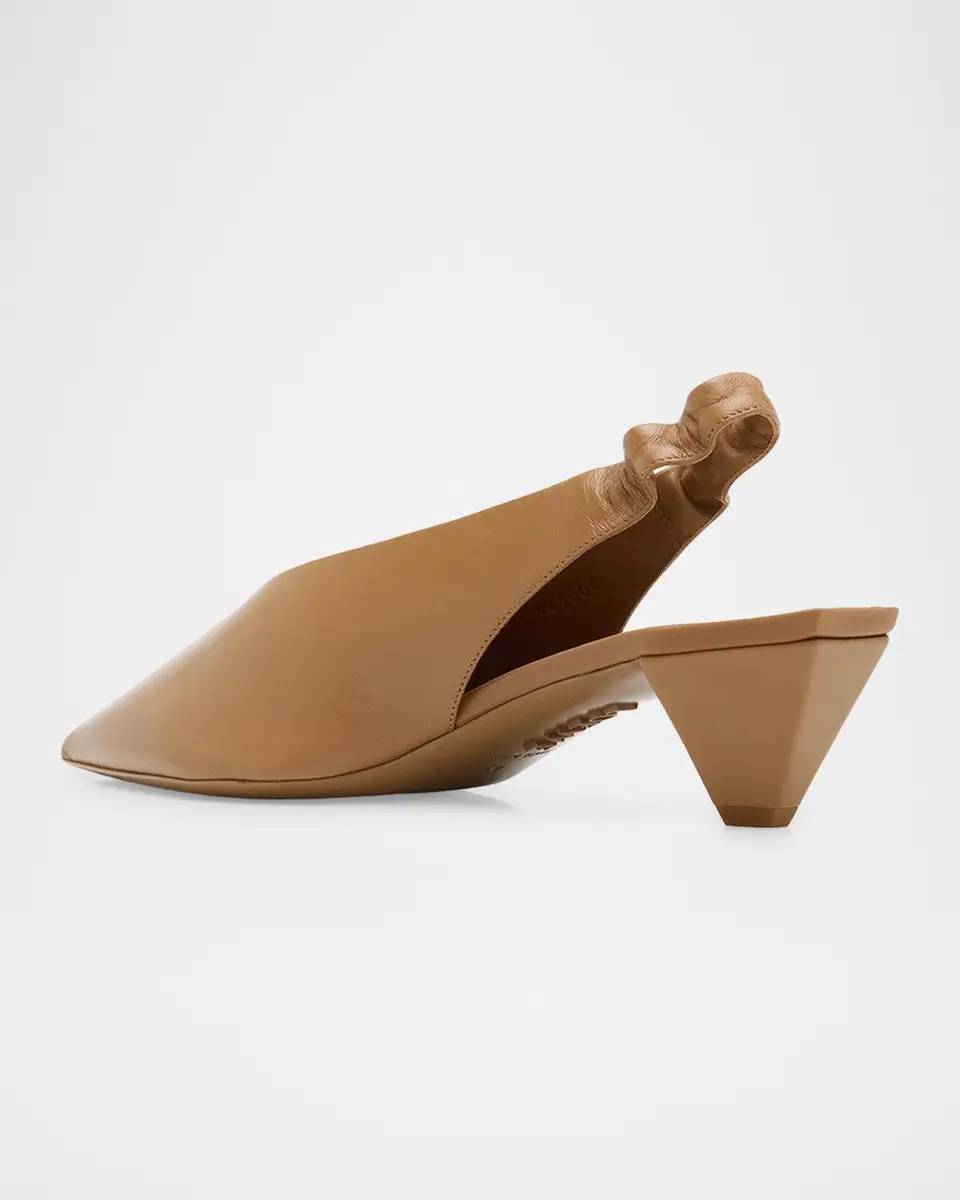 Loewe 45mm Origami Cubic Leather Slingback Pumps | Thumbnail 4 Loewe 45mm Origami Cubic Leather Slingback Pumps | Thumbnail 4
