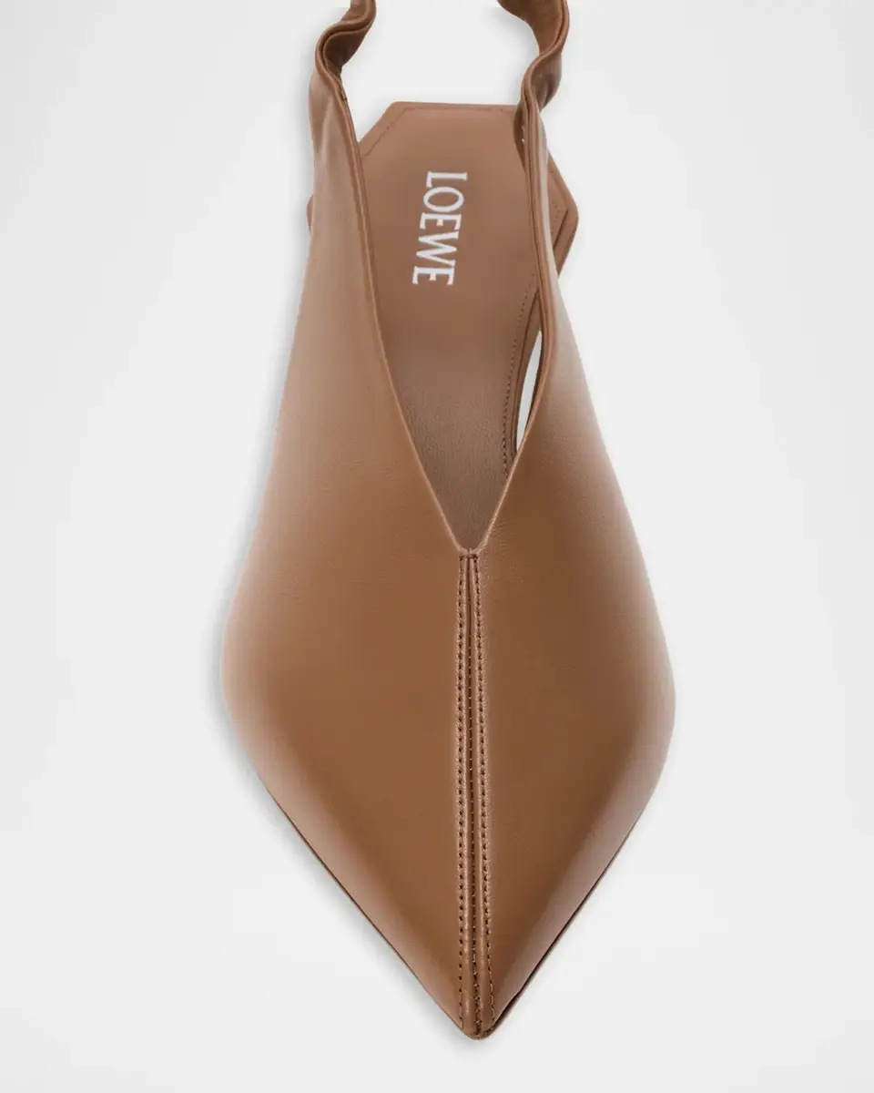Loewe 45mm Origami Cubic Leather Slingback Pumps | Thumbnail 5 Loewe 45mm Origami Cubic Leather Slingback Pumps | Thumbnail 5
