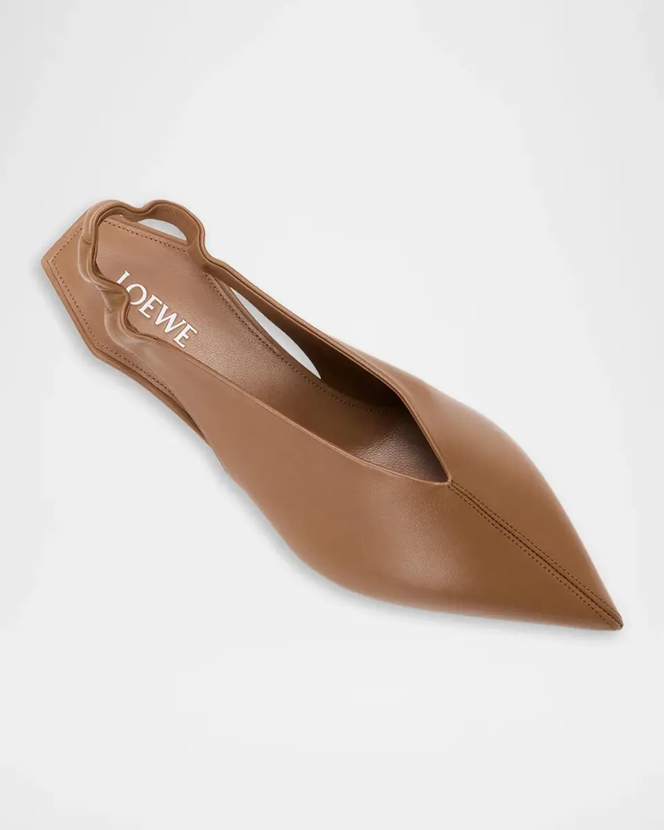 Loewe 45mm Origami Cubic Leather Slingback Pumps | Thumbnail 6 Loewe 45mm Origami Cubic Leather Slingback Pumps | Thumbnail 6