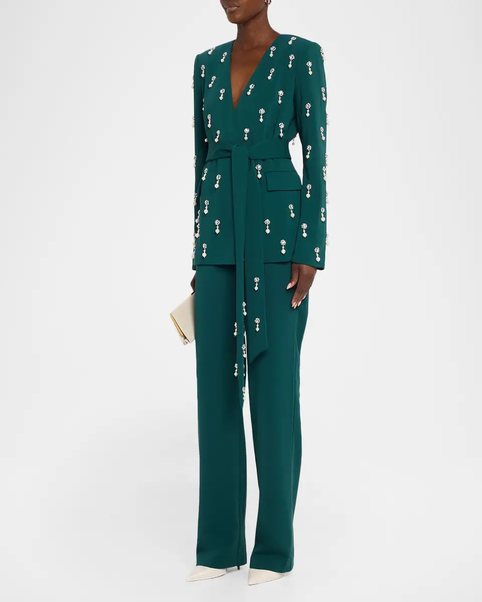 BADGLEY MISCHKA Belted Pearly-Embellished Jacket | Thumbnail 4 BADGLEY MISCHKA Belted Pearly-Embellished Jacket | Thumbnail 4