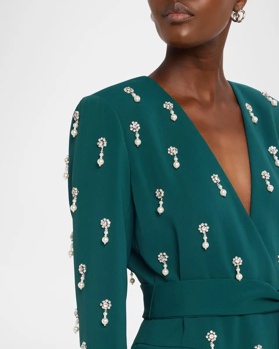 BADGLEY MISCHKA Belted Pearly-Embellished Jacket | Thumbnail 5 BADGLEY MISCHKA Belted Pearly-Embellished Jacket | Thumbnail 5