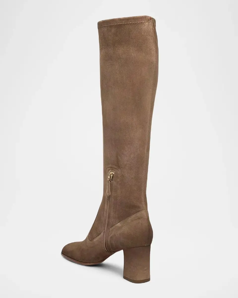 Santoni Carla 65MM Suede Knee-High Boots | Thumbnail 3 Santoni Carla 65MM Suede Knee-High Boots | Thumbnail 3