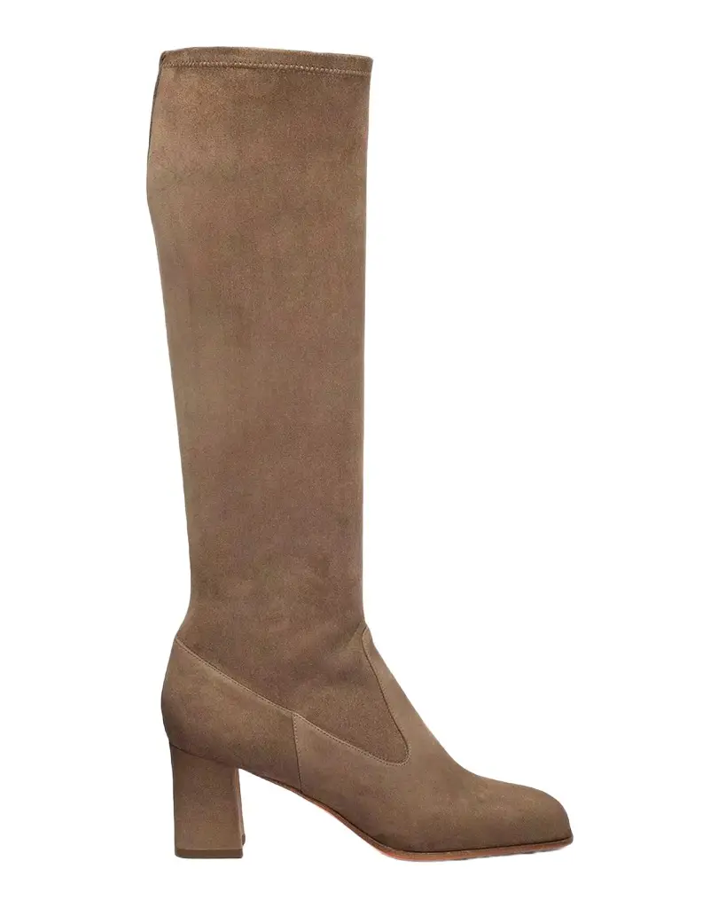 Santoni Carla 65MM Suede Knee-High Boots | Image 1 Santoni Carla 65MM Suede Knee-High Boots | Image 1