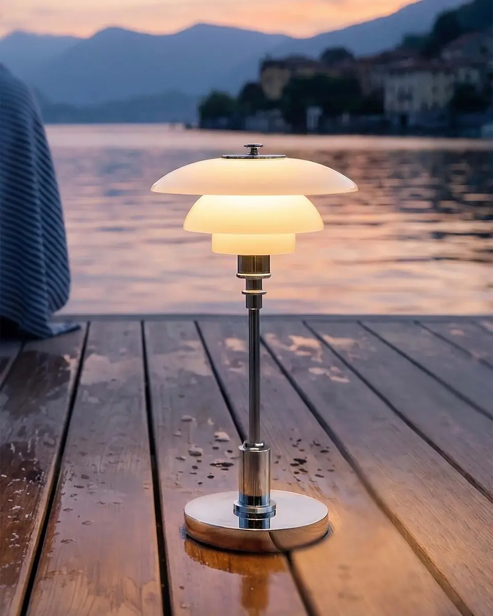 Louis Poulsen PH 1/1 12" Portable Table Lamp, Chrome | Thumbnail 4 Louis Poulsen PH 1/1 12" Portable Table Lamp, Chrome | Thumbnail 4