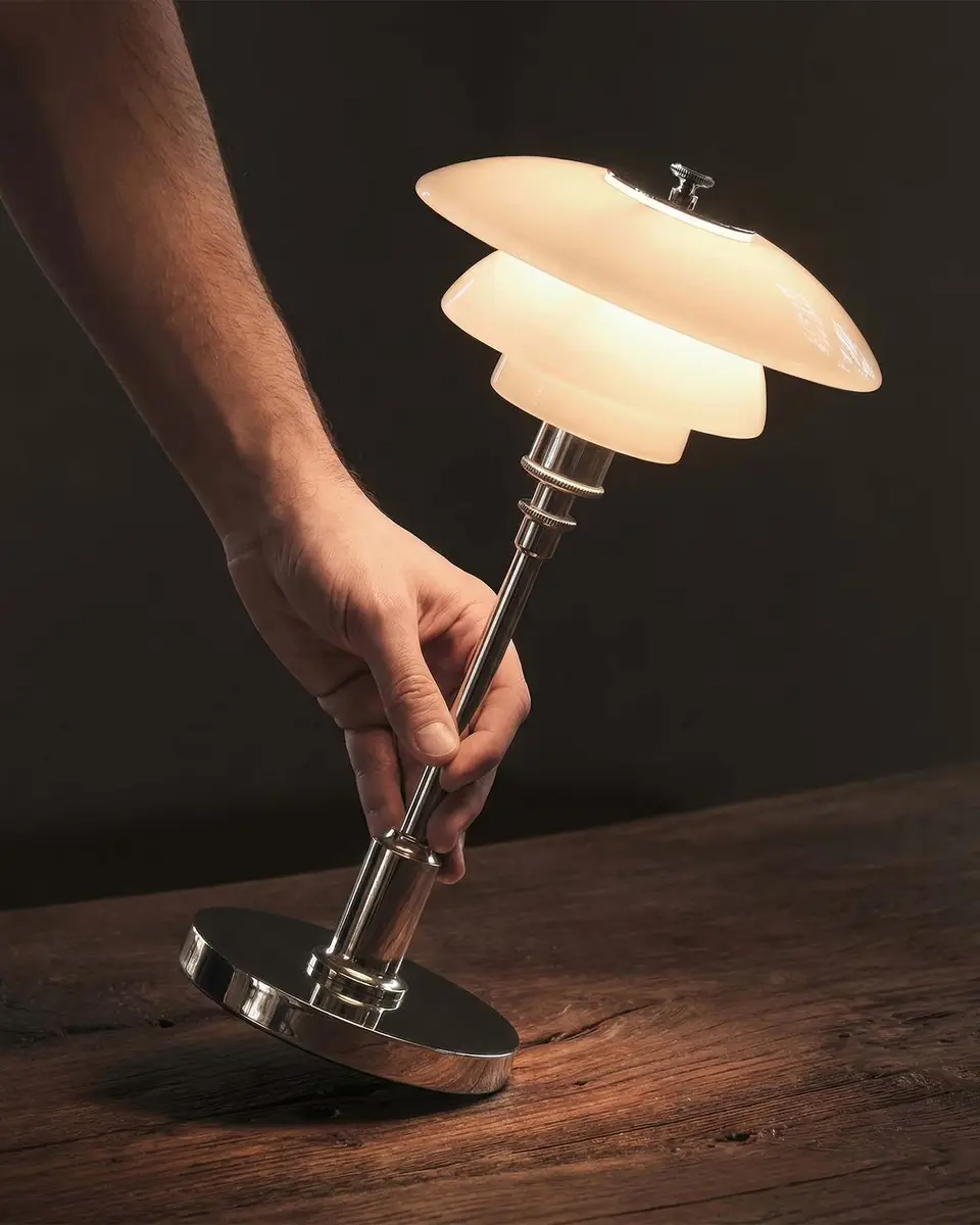Louis Poulsen PH 1/1 12" Portable Table Lamp, Chrome | Thumbnail 6 Louis Poulsen PH 1/1 12" Portable Table Lamp, Chrome | Thumbnail 6