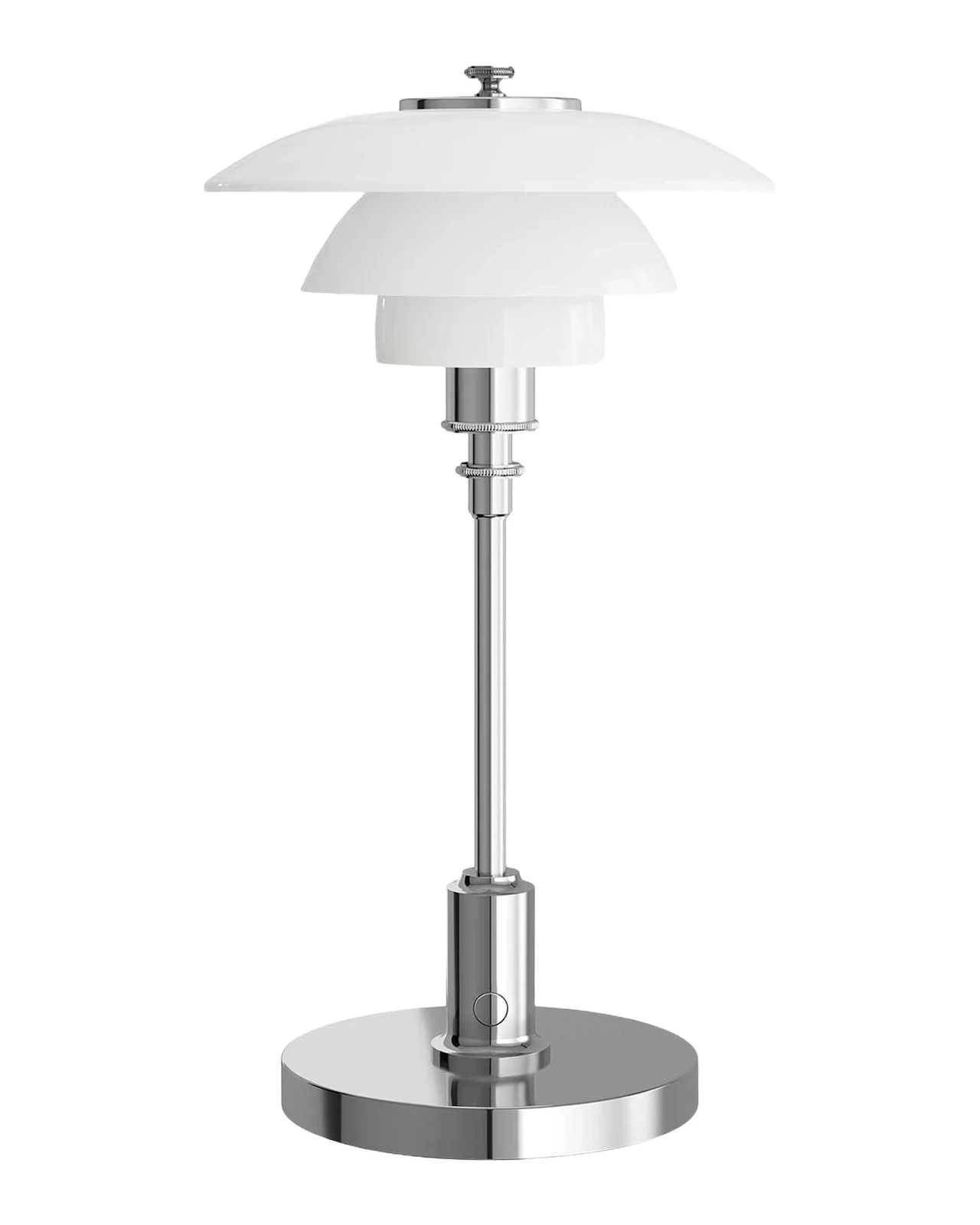 Louis Poulsen PH 1/1 12" Portable Table Lamp, Chrome