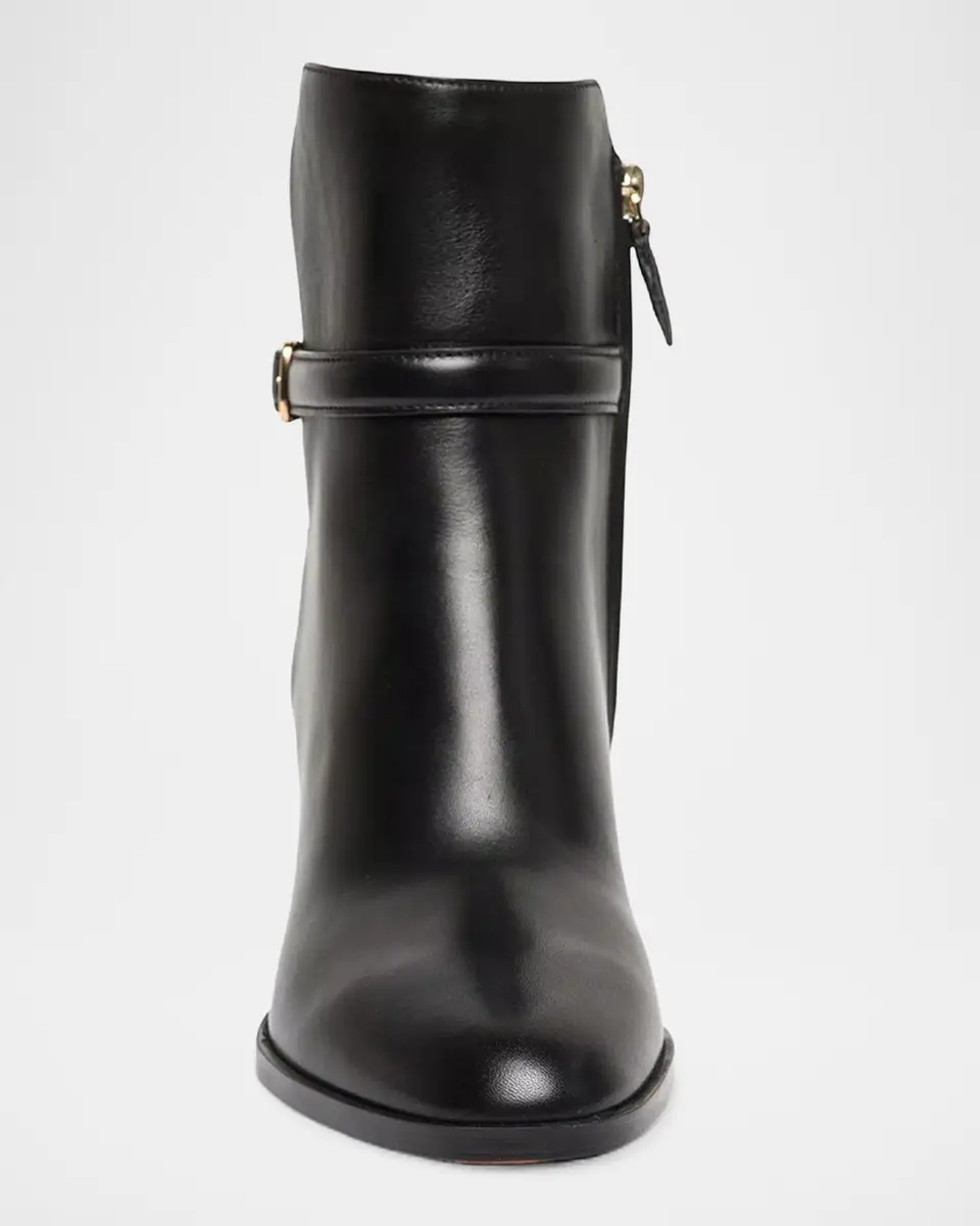 Santoni 65mm Leather Ankle Boots | Thumbnail 4 Santoni 65mm Leather Ankle Boots | Thumbnail 4