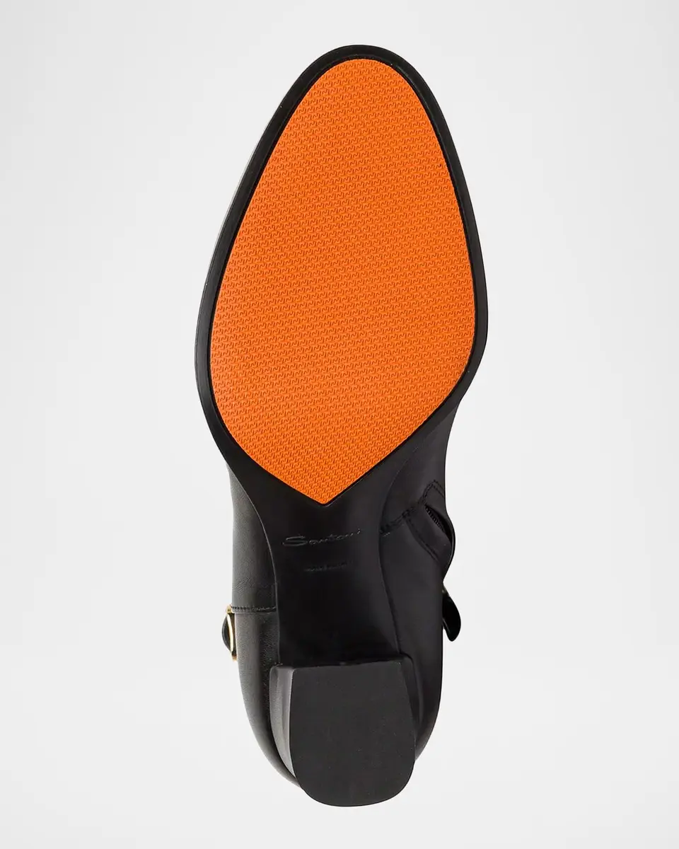 Santoni 65mm Leather Ankle Boots | Thumbnail 6 Santoni 65mm Leather Ankle Boots | Thumbnail 6