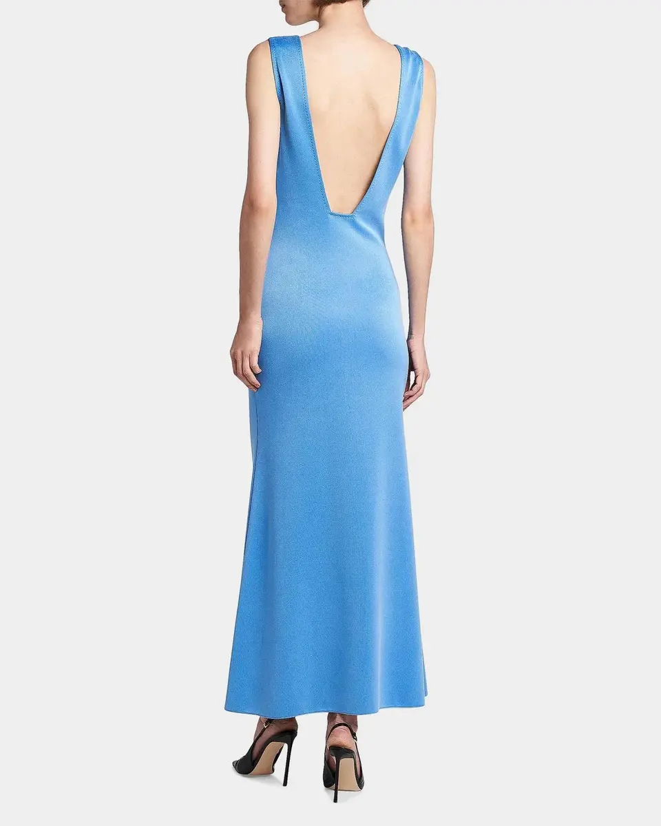 Tom Ford Double-Face Plunging V-Neck Dress | Thumbnail 3 Tom Ford Double-Face Plunging V-Neck Dress | Thumbnail 3
