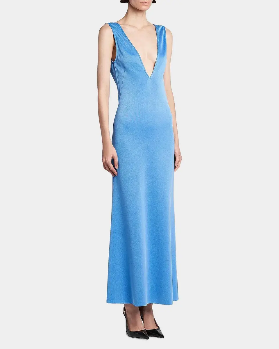 Tom Ford Double-Face Plunging V-Neck Dress | Thumbnail 6 Tom Ford Double-Face Plunging V-Neck Dress | Thumbnail 6