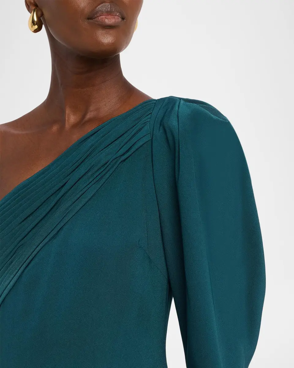 BADGLEY MISCHKA One-Shoulder Draped Mermaid Gown | Thumbnail 5