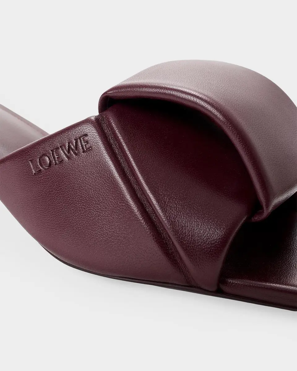 Loewe 45mm Origami Leather Slide Sandals | Thumbnail 2