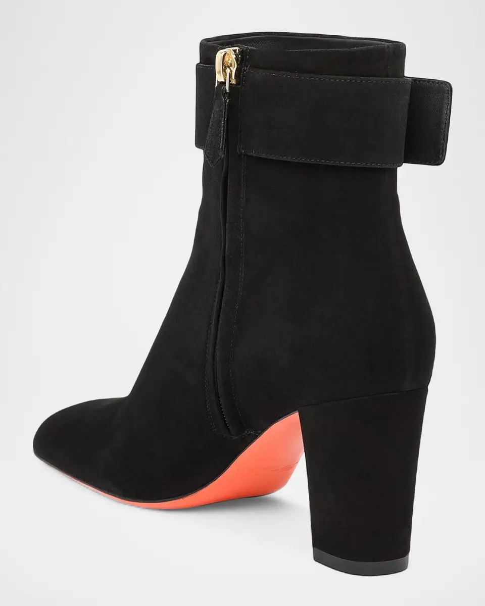 Santoni 70mm Suede Buckle Ankle Boots | Thumbnail 3 Santoni 70mm Suede Buckle Ankle Boots | Thumbnail 3