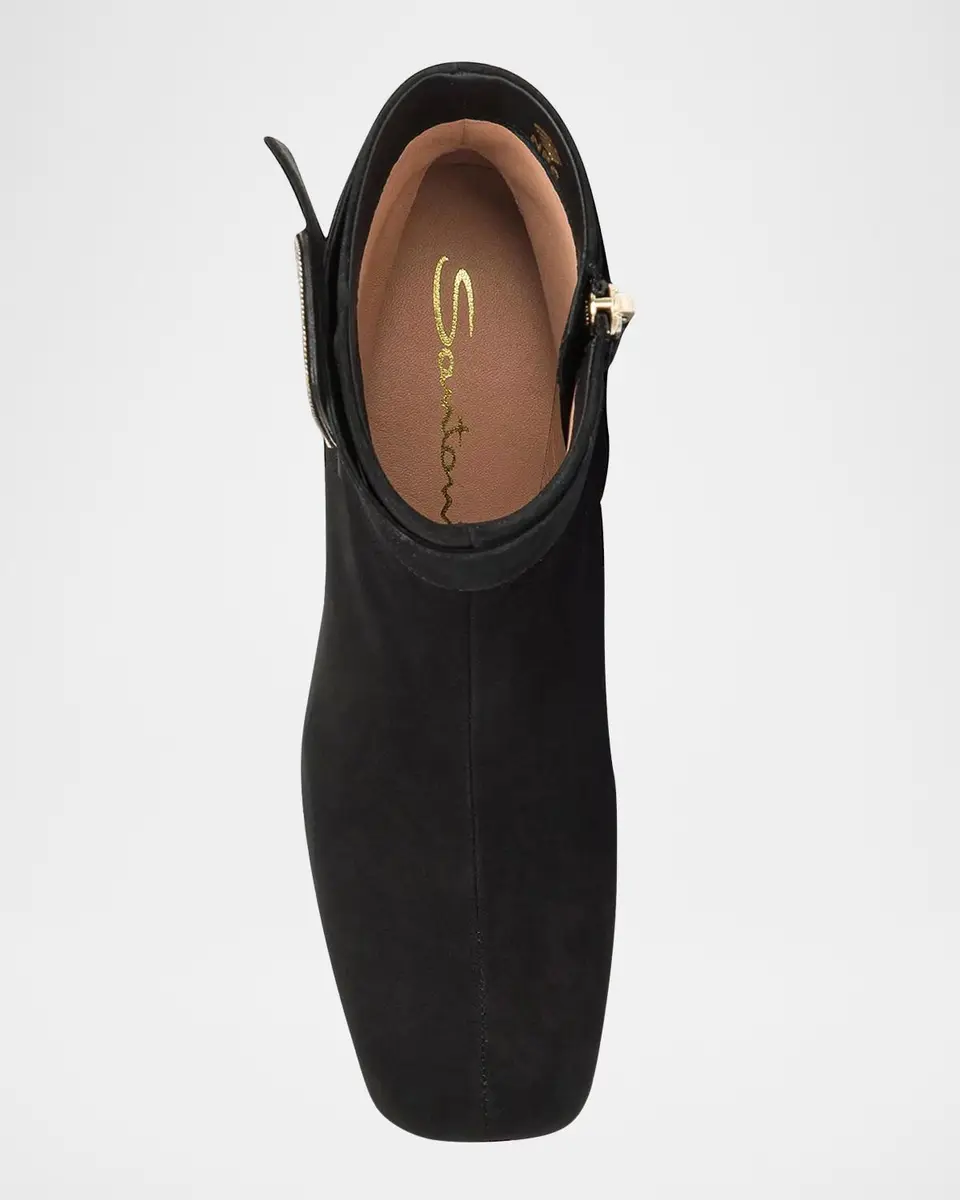 Santoni 70mm Suede Buckle Ankle Boots | Thumbnail 5 Santoni 70mm Suede Buckle Ankle Boots | Thumbnail 5