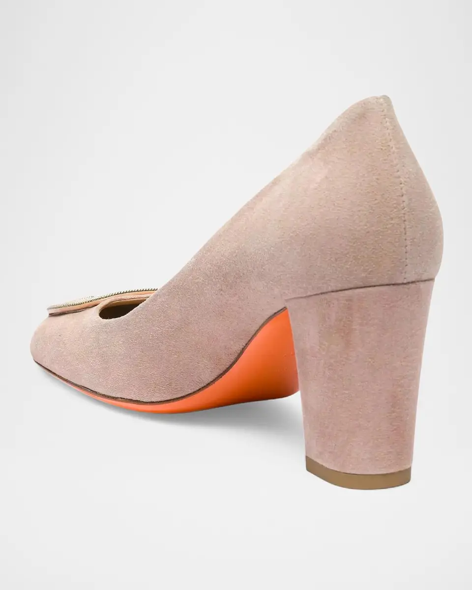 Santoni 70mm Suede Buckle Pumps | Thumbnail 3 Santoni 70mm Suede Buckle Pumps | Thumbnail 3